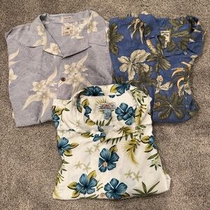 Set of three men’s Hawaiian button-down shirt, size XL
